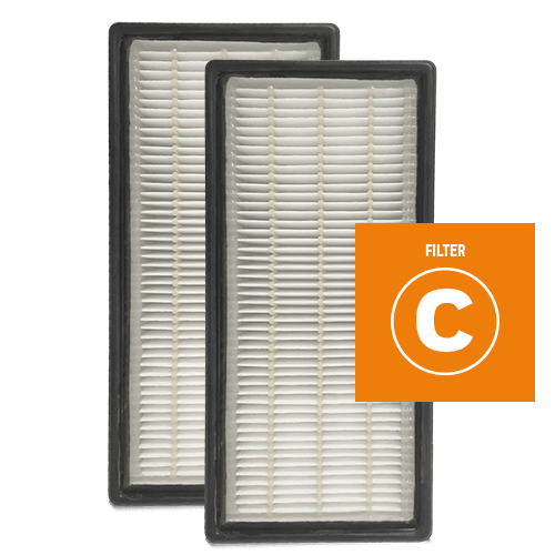 Replacement Dual-action HEPA-Type Air Purifier C Filter – 2 Pack, HRF-C2