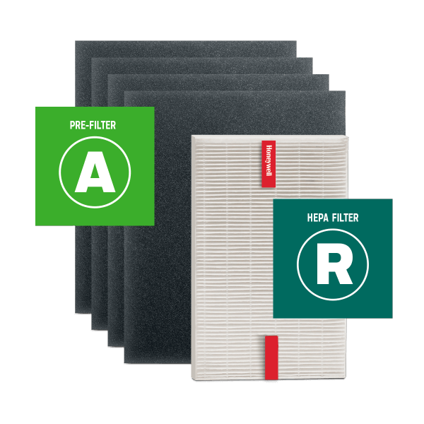 R Filter and A Pre-Filter Value Pack for HEPA Air Purifiers for Medium Rooms, HRF-ARVP100